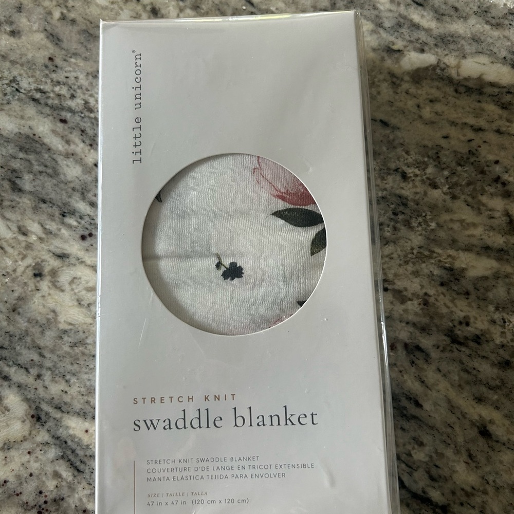 Little Unicorn Swaddle Blanket*Watercolor Rose*New! - Picture 7 of 8